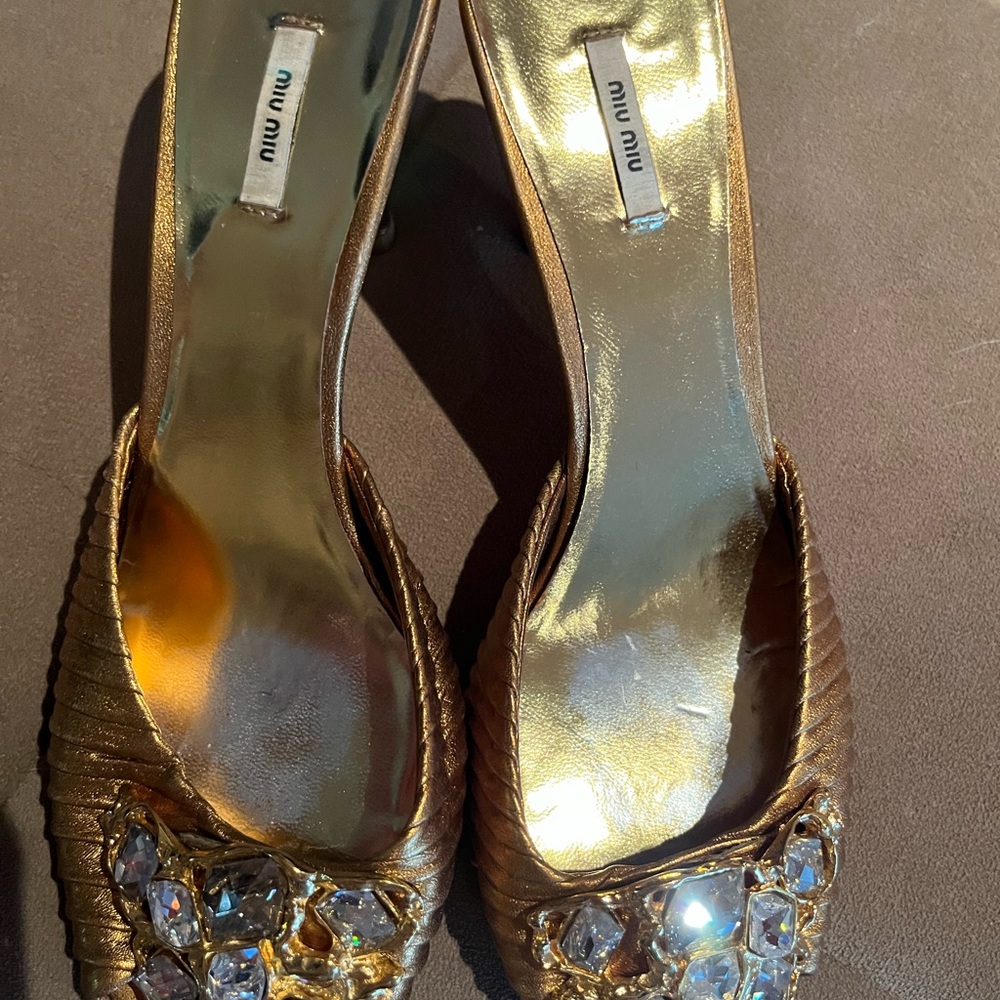 MIU MIU slip on shoes